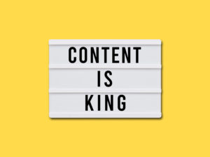 Marketing content is king lightbox